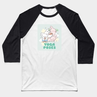 Harmony and Grace: A Bunny's Yoga Journey to Inner Balance Baseball T-Shirt